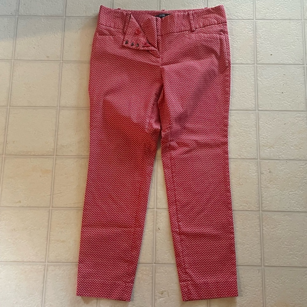 The Limited pink patterned dress pant size 10